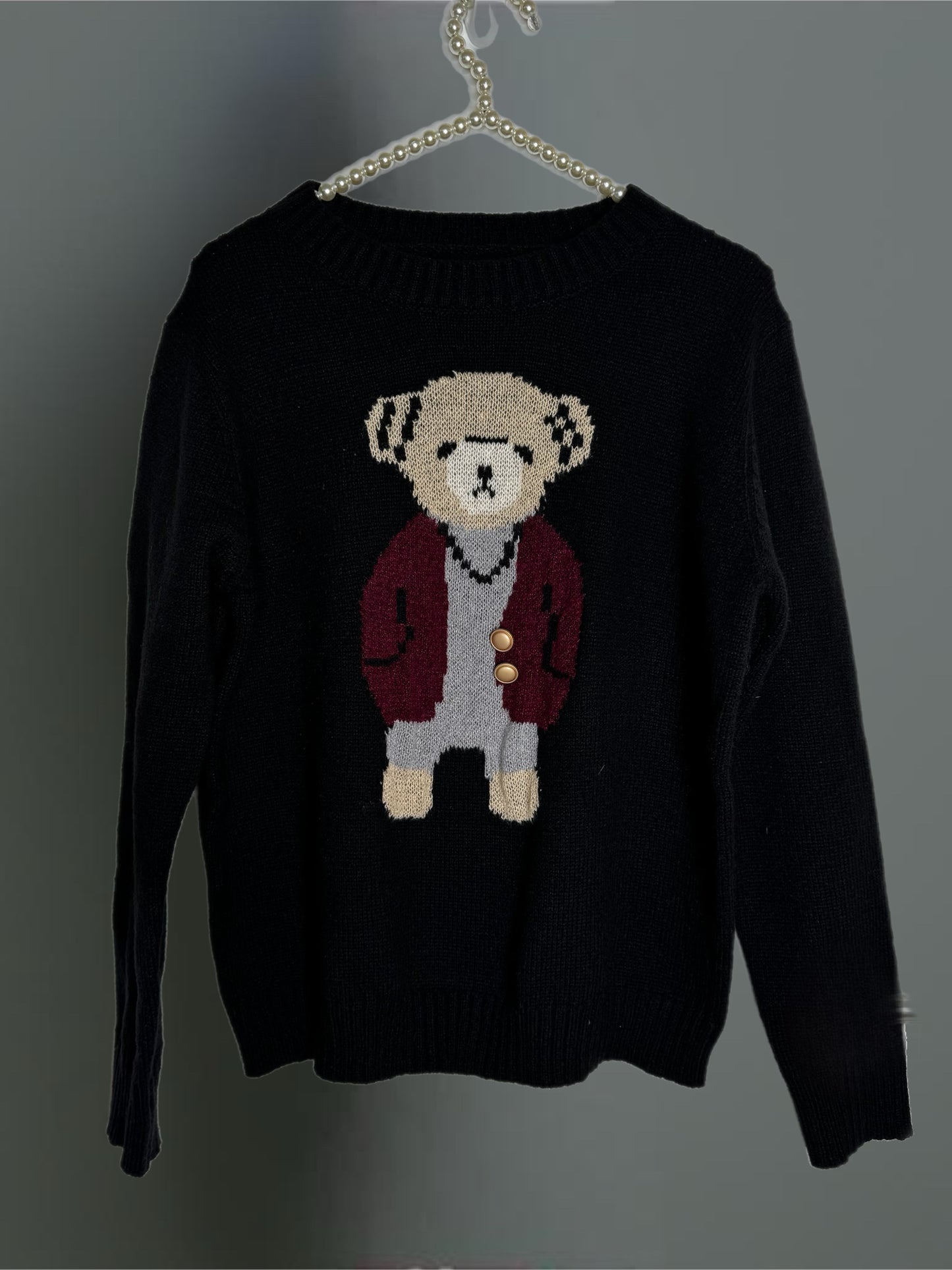 Pull Teddy Noir