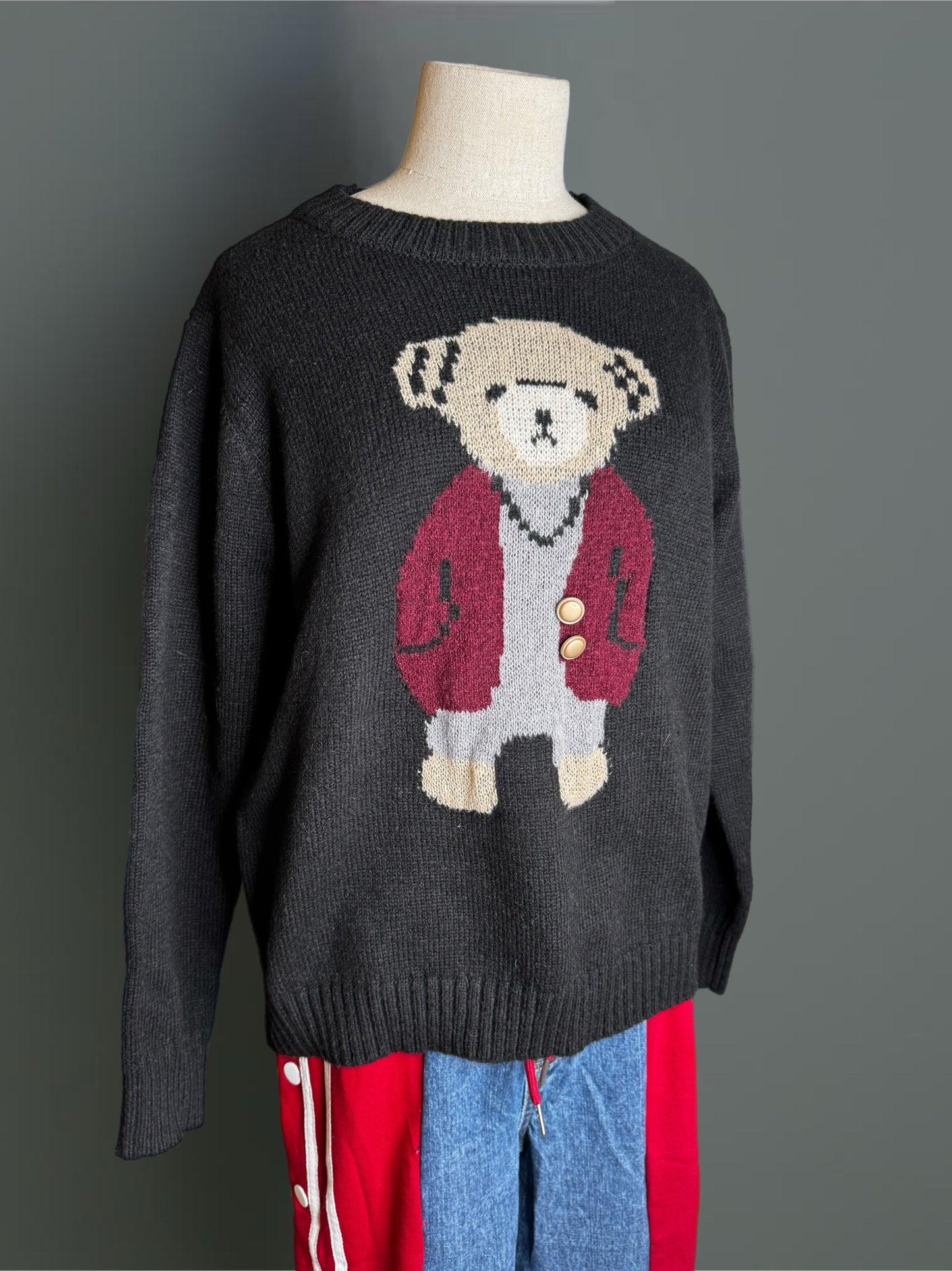 Pull Teddy Noir
