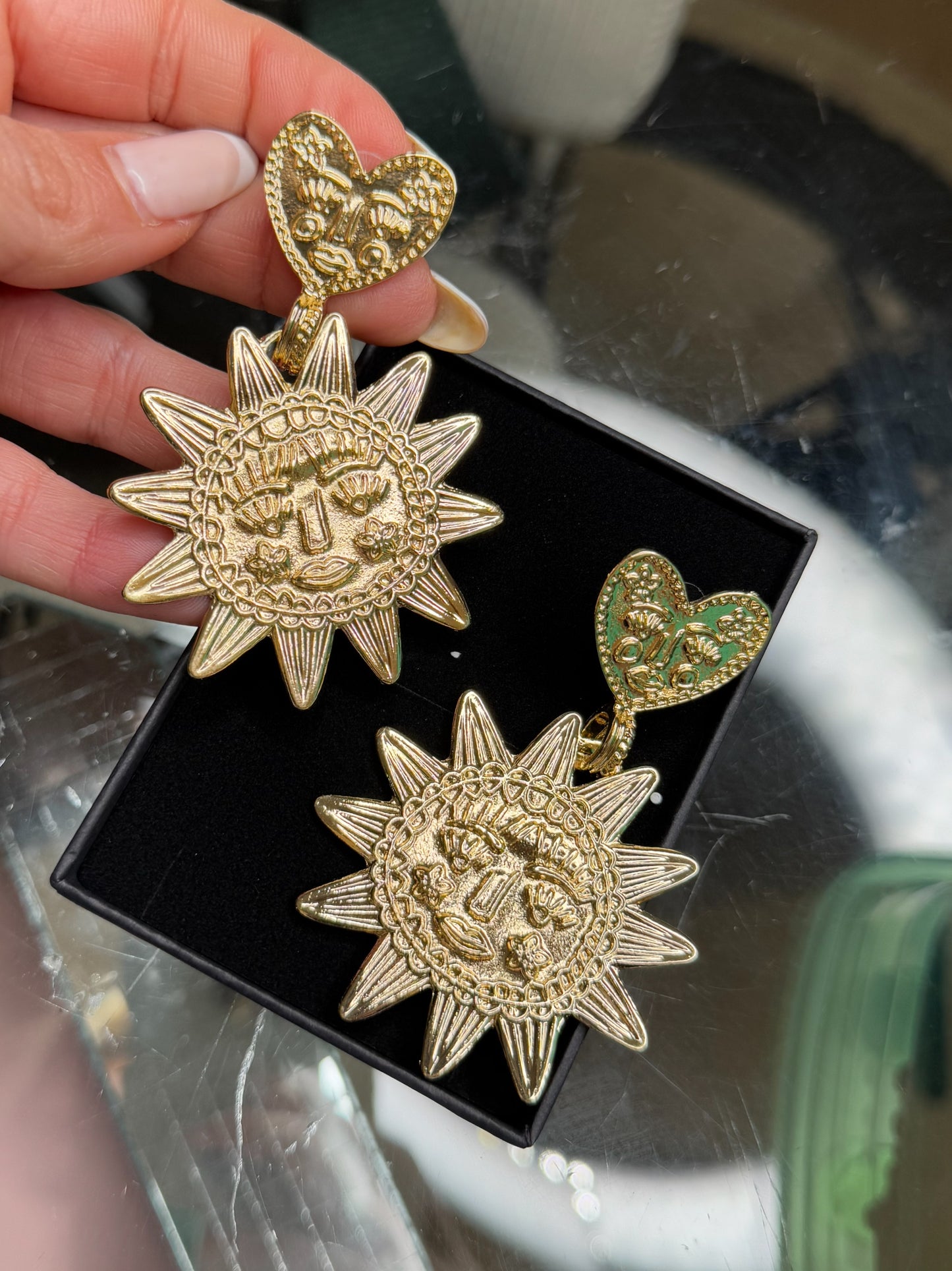 Boucle d’oreille Sun