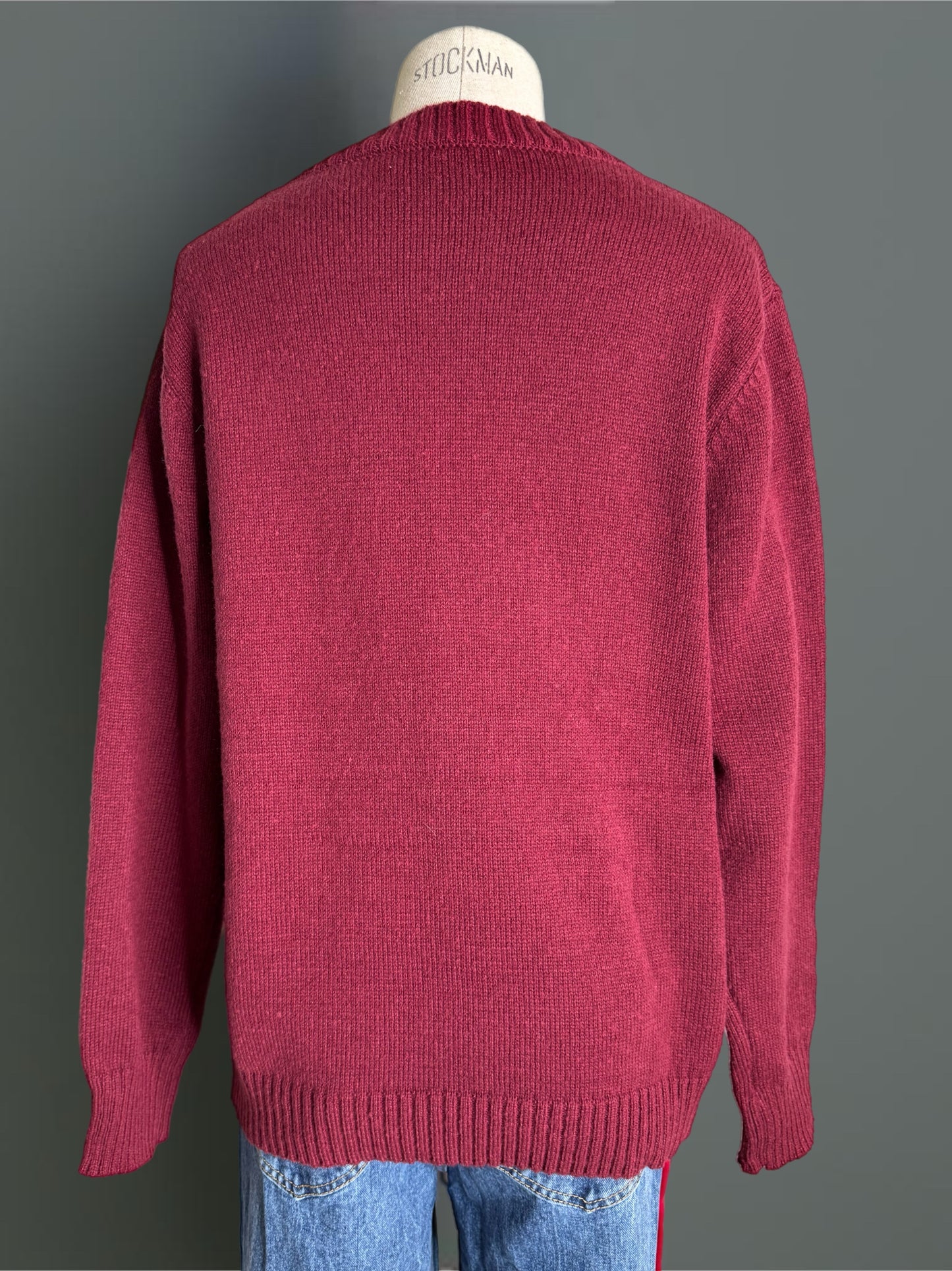 Pull Teddy Bordeaux