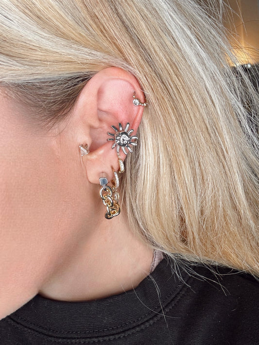 EarCuff Sun Silver