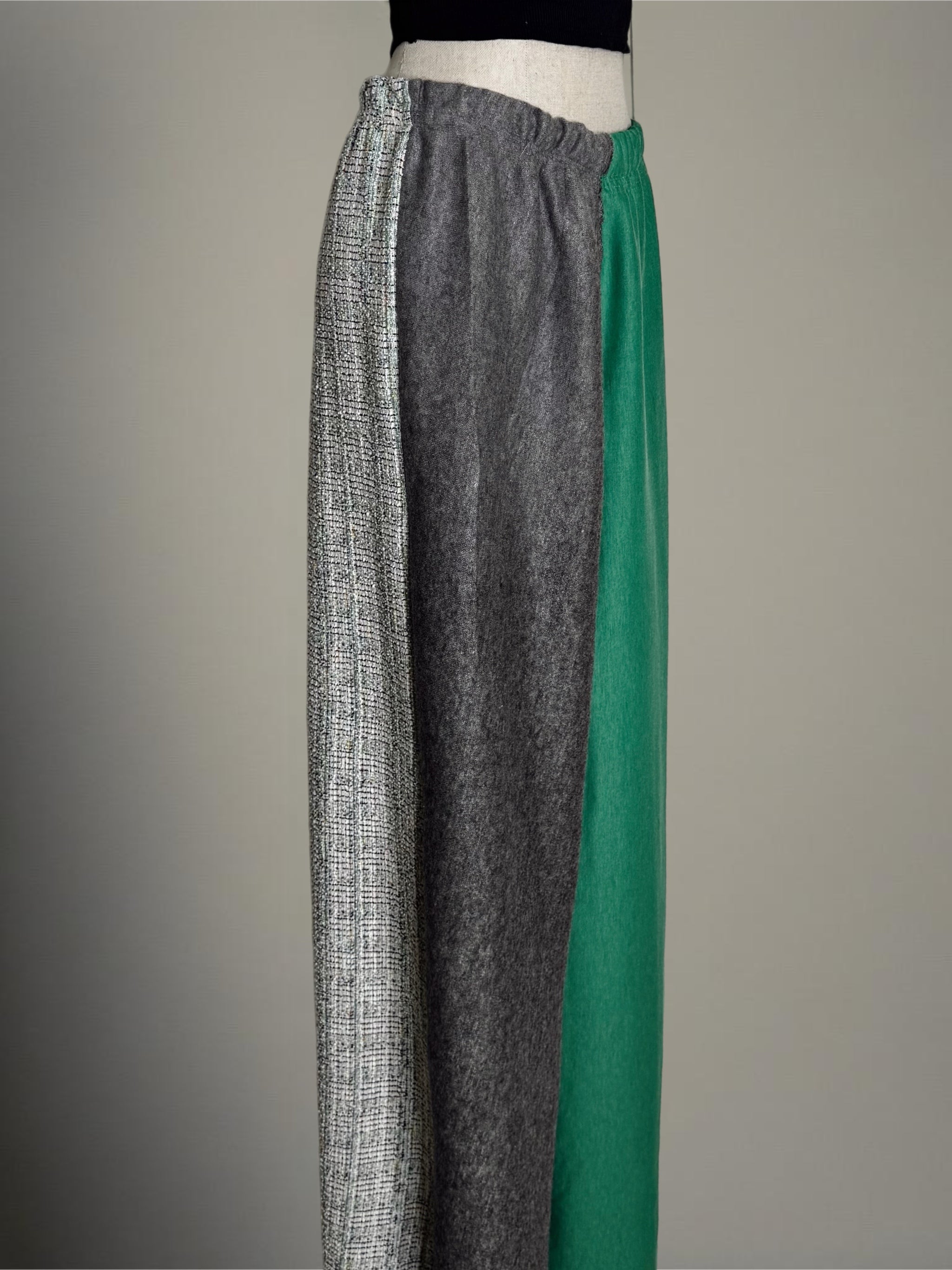 Pantalon Jude Tweed/Vert/Gris