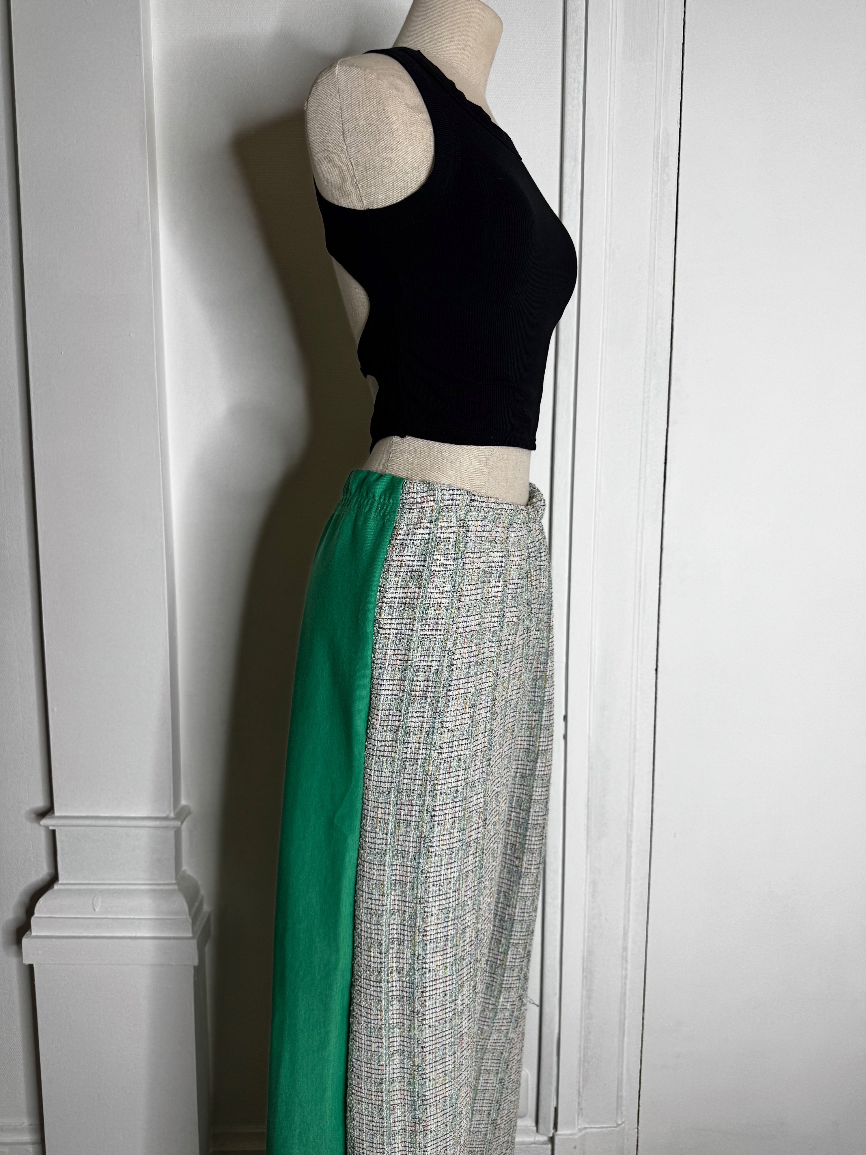 Pantalon Jude Tweed & vert