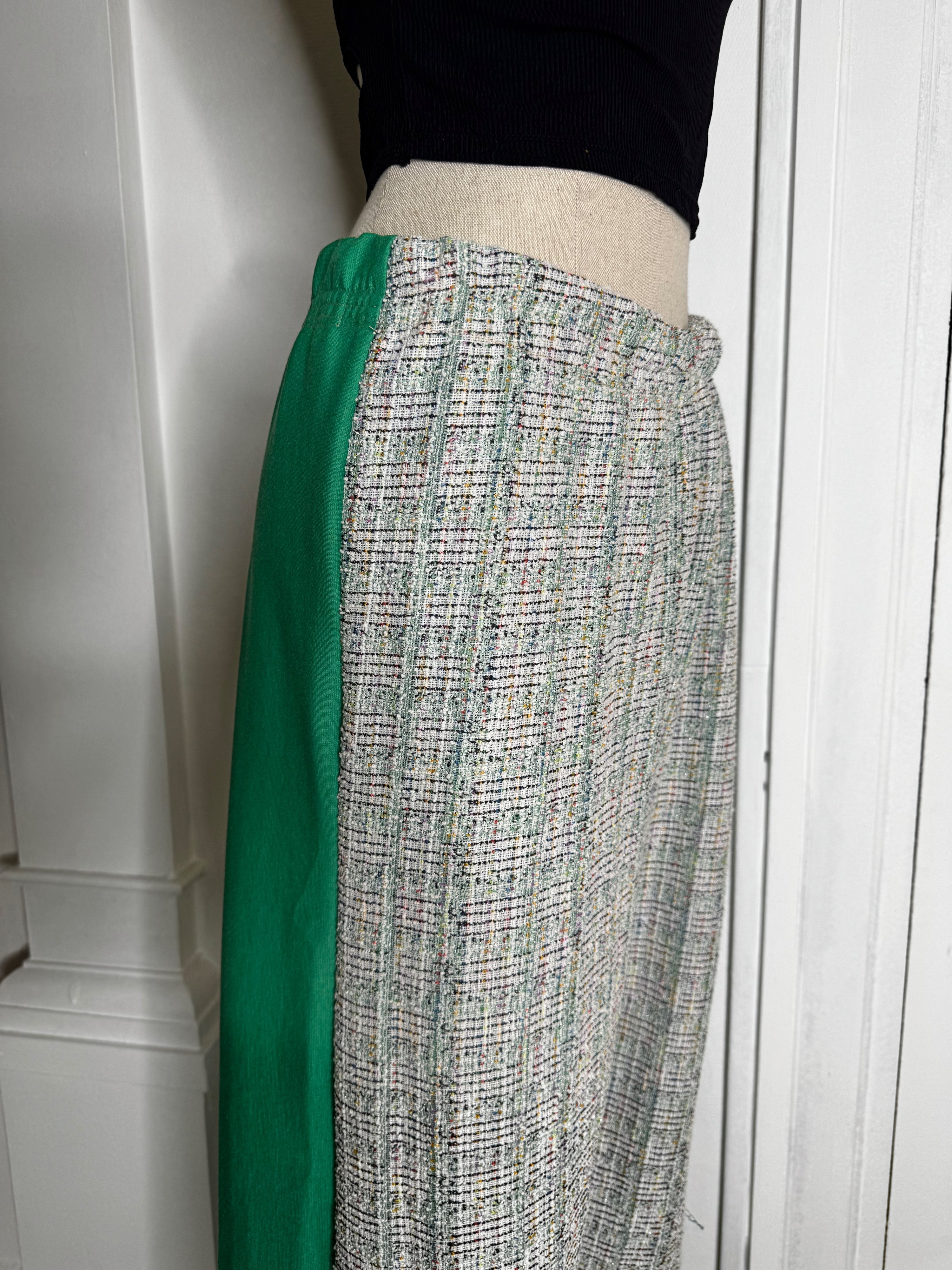 Pantalon Jude Tweed & vert