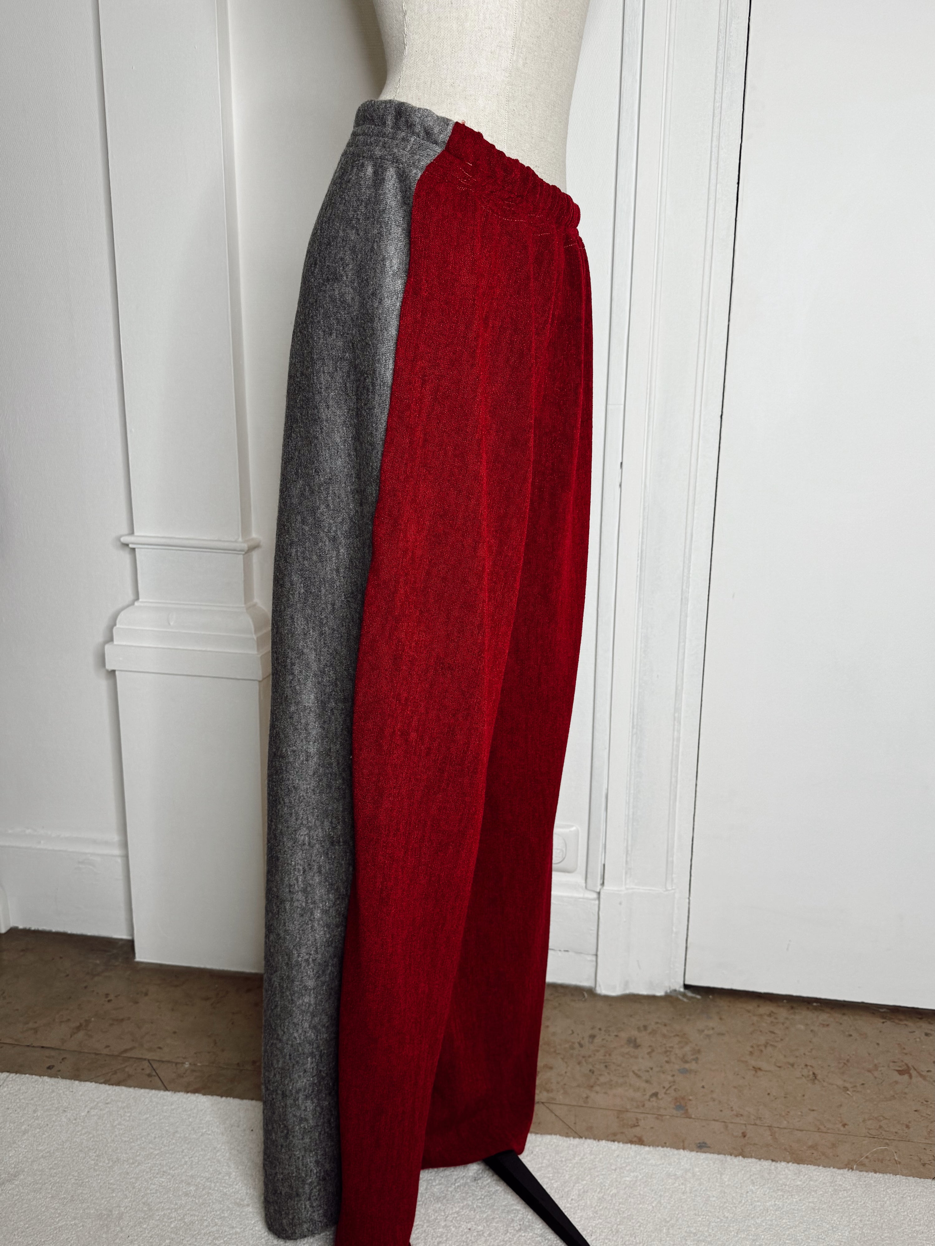 Pantalon Jude Rouge & Gris