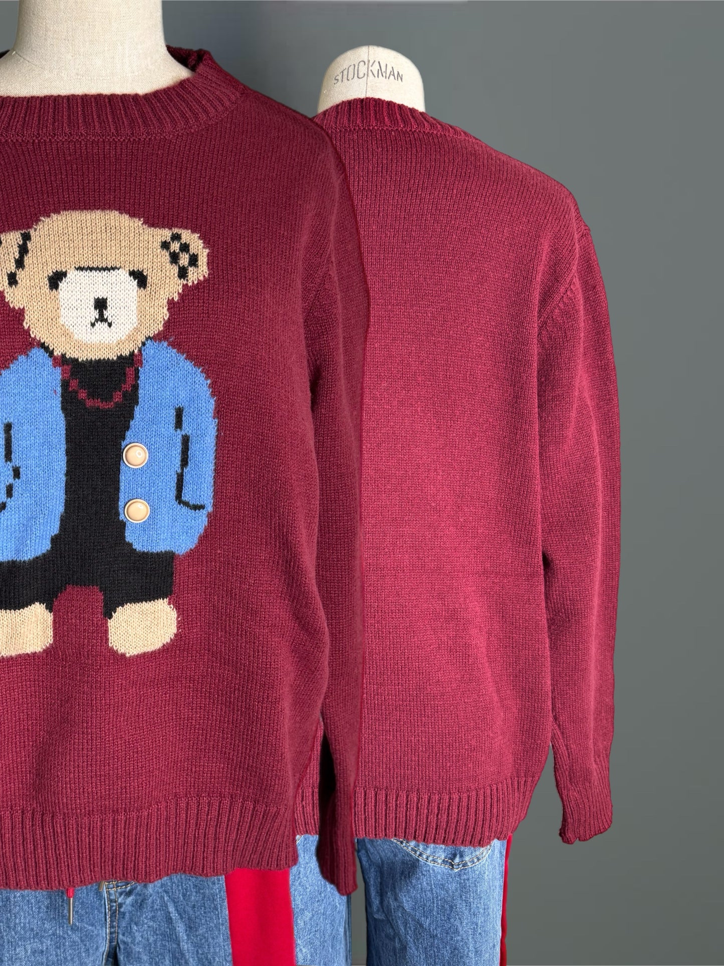 Pull Teddy Bordeaux